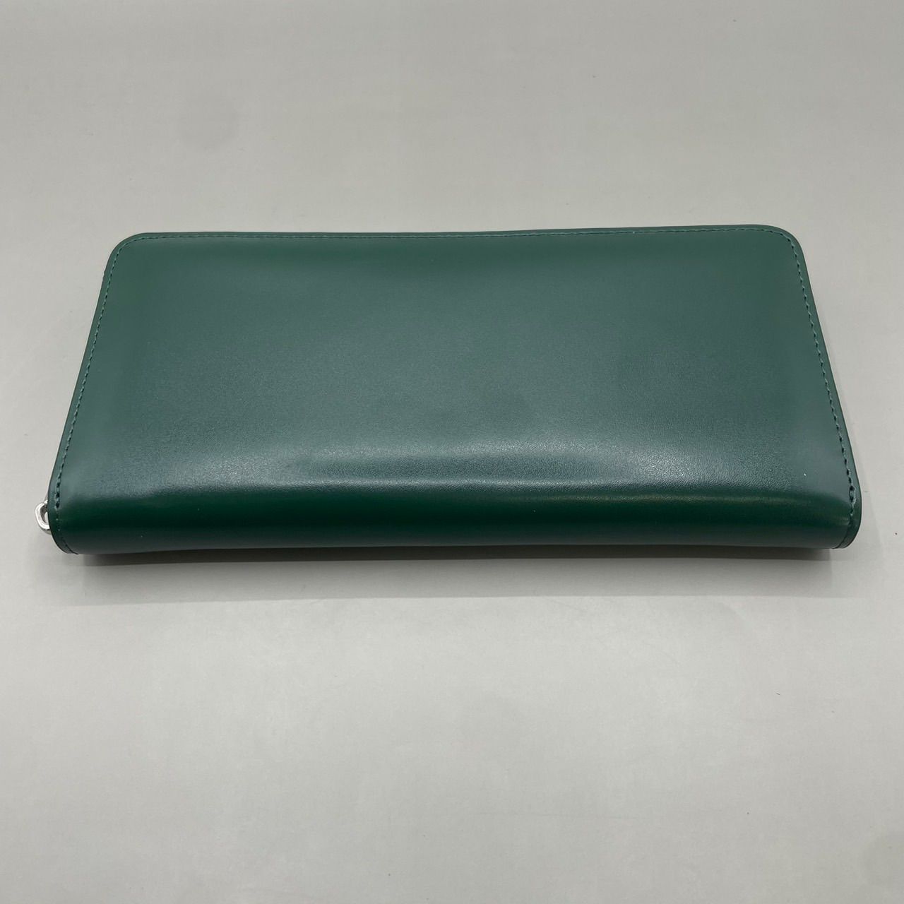 新品未使用 訳あり MURA ムラ 長財布 ラウンドファスナー レザー 緑 