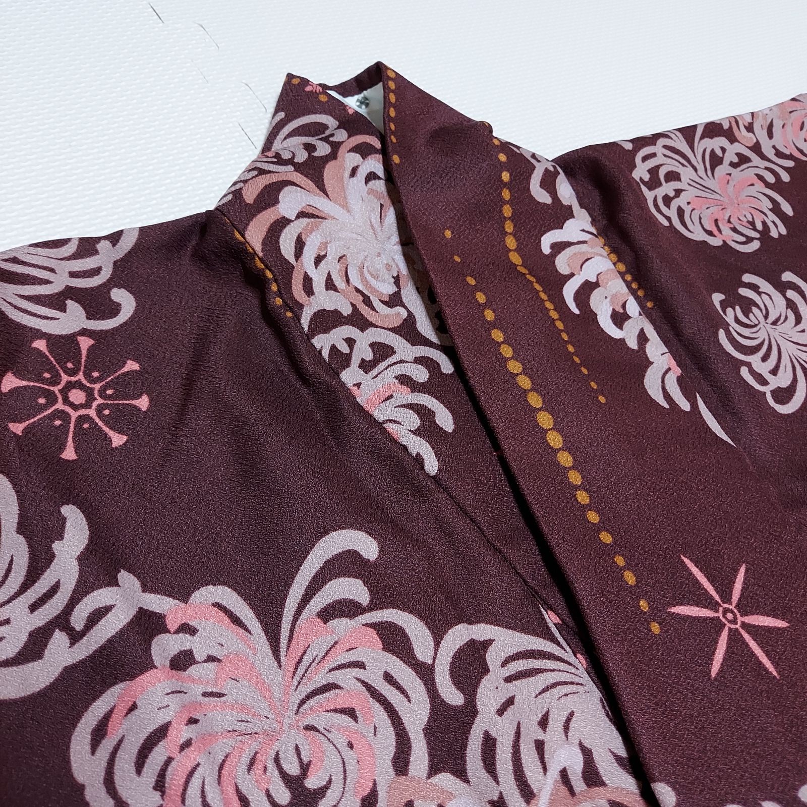 ポリエステル着物専門店in.style◇美品◇小紋着物◇単衣◇広衿◇洗える