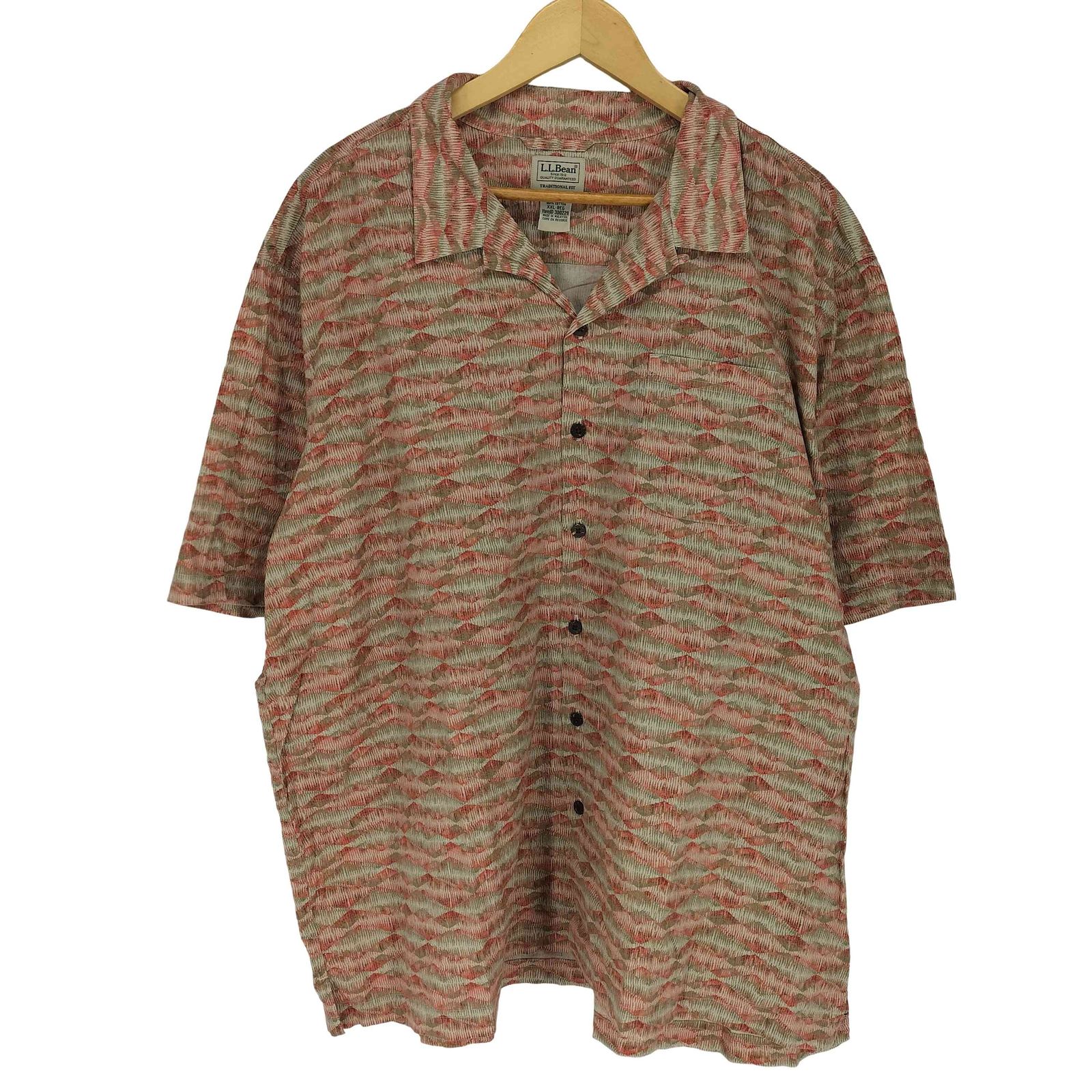 エルエルビーン L.L.Bean TRADITIONAL FIT 総柄開襟シャツ メンズ XXL