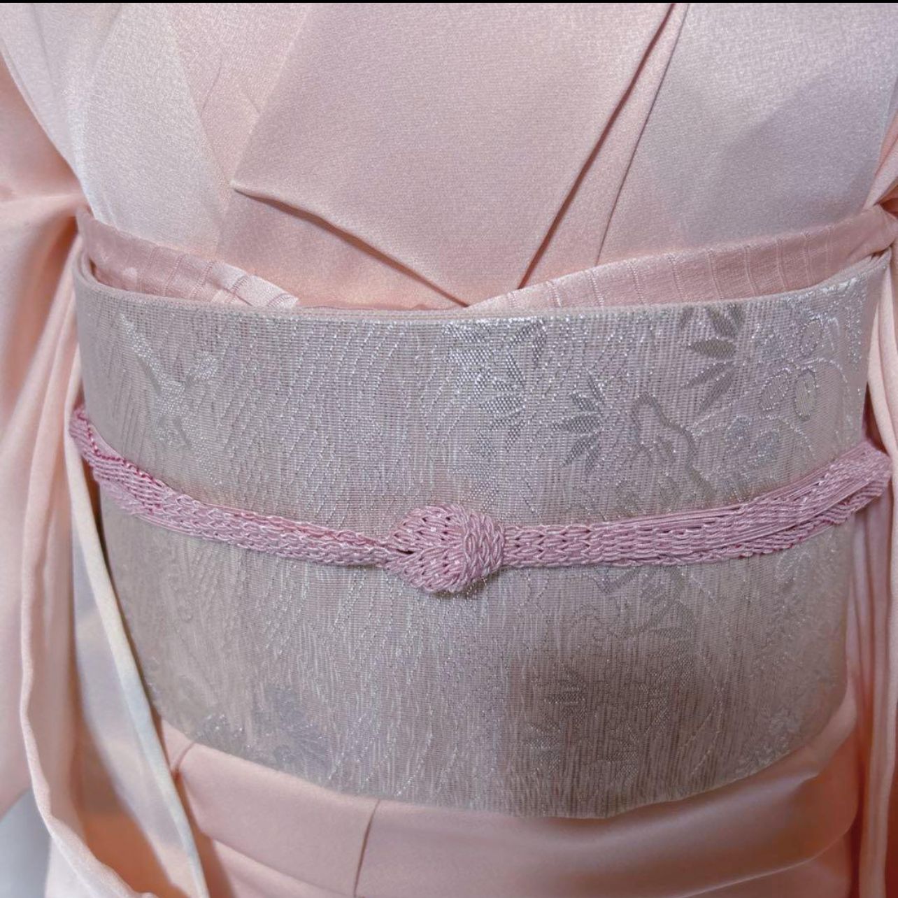 極美品 単衣 訪問着 フルセット 美品夏帯 美品夏帯揚げ 新品帯締め 