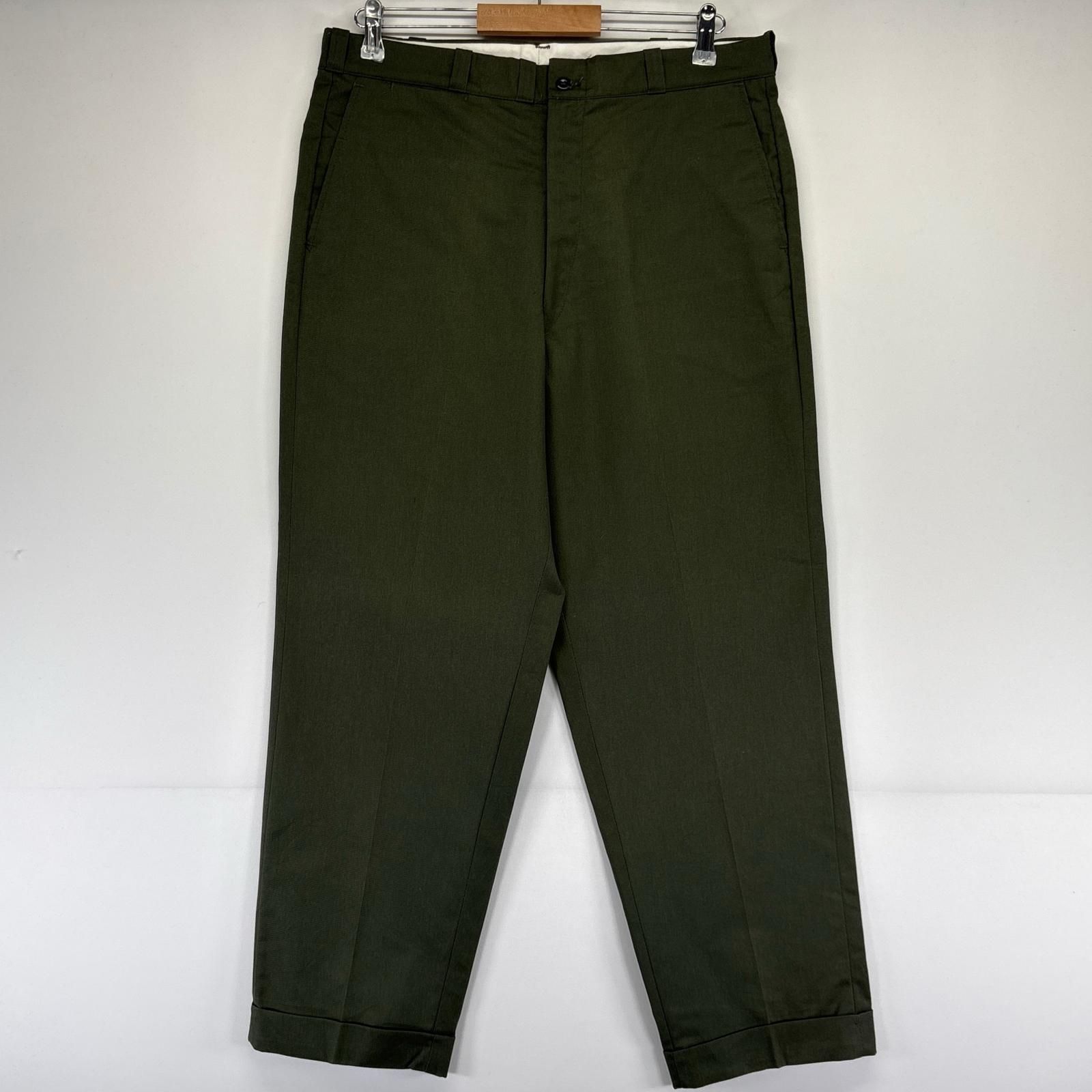 古着 70's/70年代 ヴィンテージ シアーズ Sears パンツ ワークパンツ チノパン 4タロン テーパード スラックス w36×L28 カーキ系 メンズ