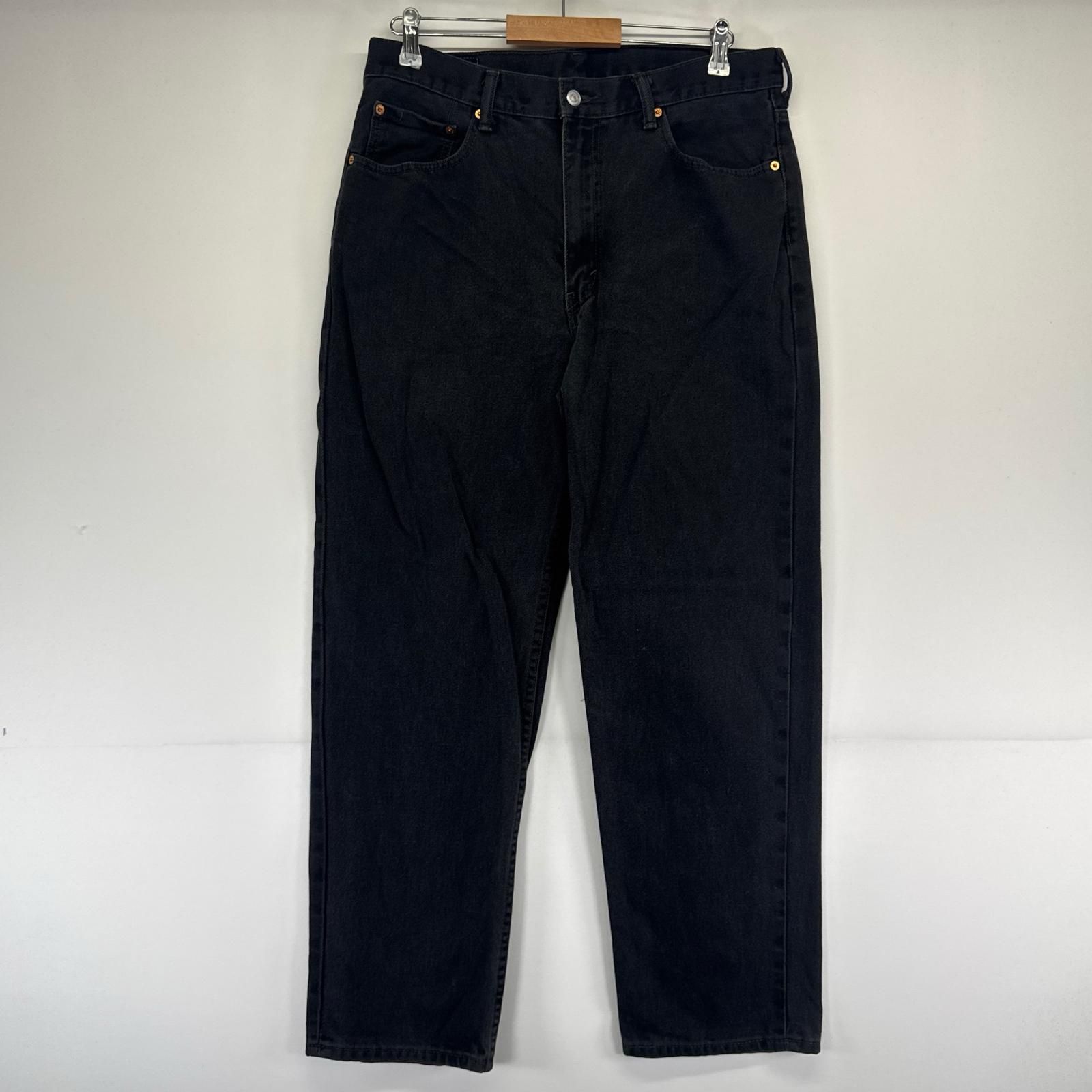 古着 リーバイス Levi's デニム パンツ 550 テーパード ジーパン バギー W36×L32 ブラック系 メンズ