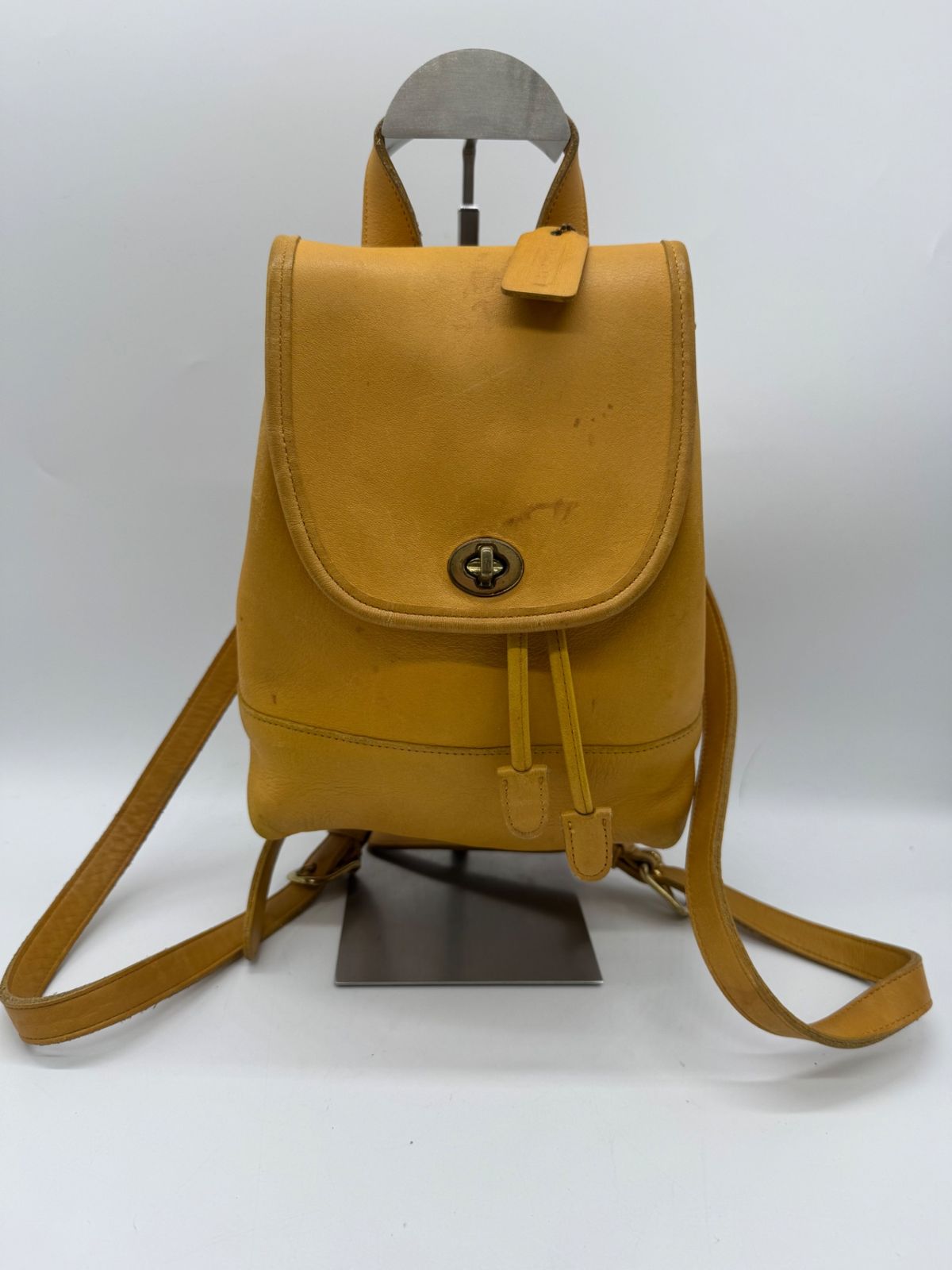 【良品】COACH コーチ グローブレザー USA製 オールドコーチ レガシー リュック バッグ P1093