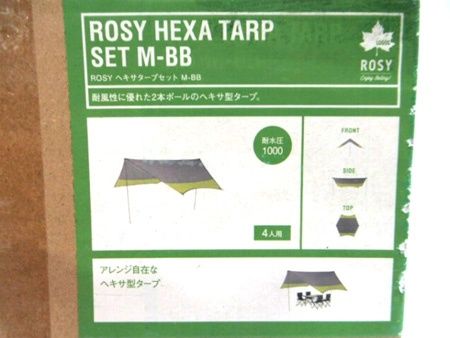 ロゴス LOGOS ROSY ヘキサタープセット M-BB 71308000 幅440×奥行430×高さ230cm 中国製 未使用■