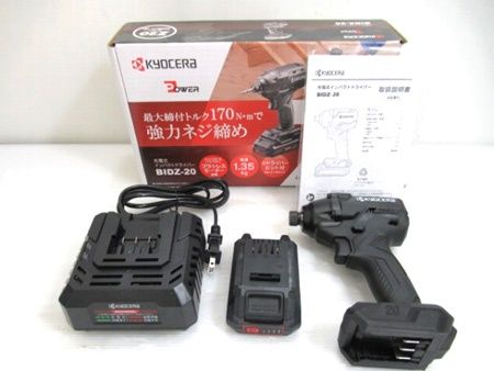 京セラ KYOCERA 充電式インパクトドライバー BIDZ-20 DC18V Z20 中国製 美品中古■