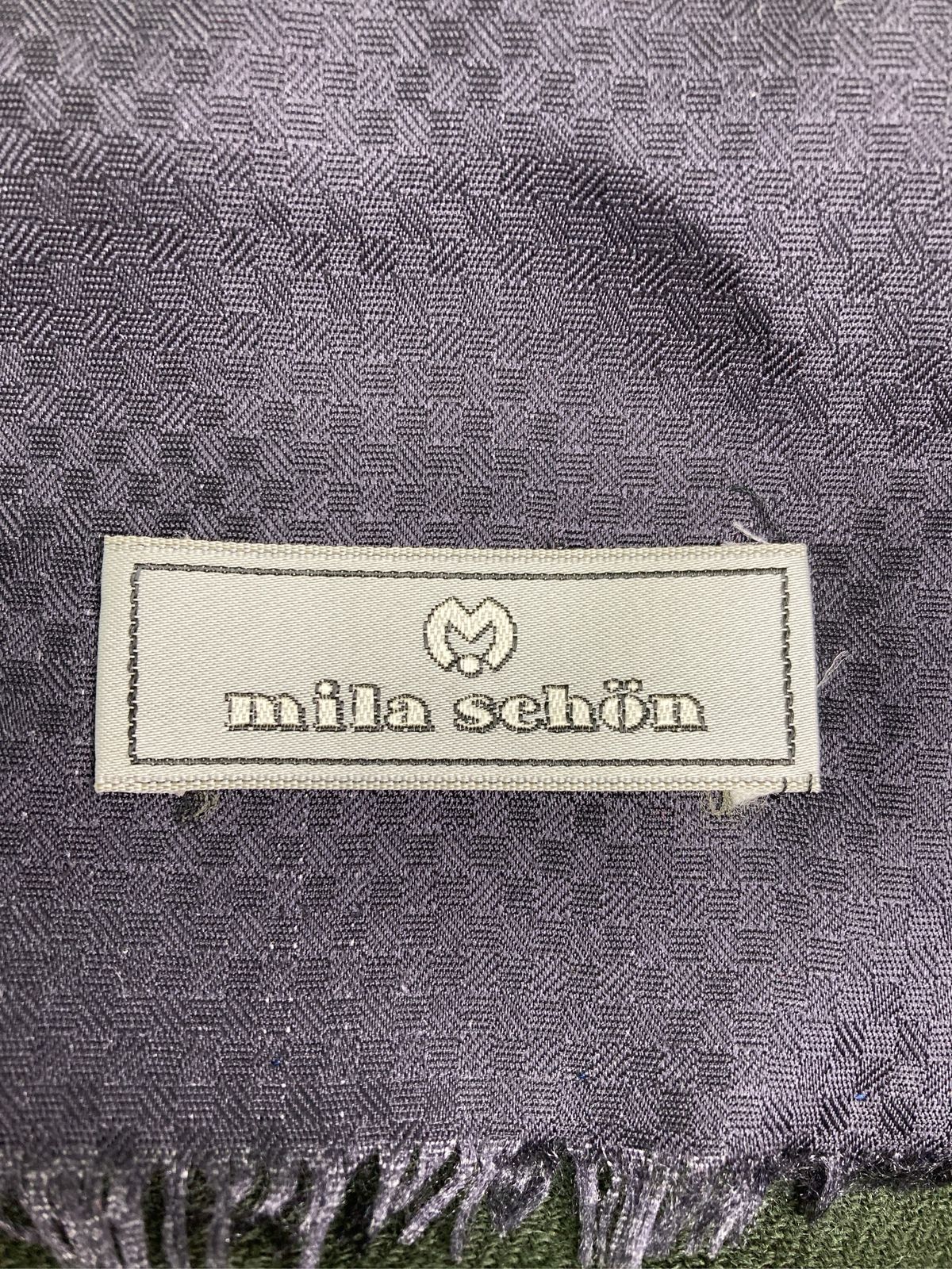 mila schon ミラショーン マフラー ウール・ニット シルク コットン 花
