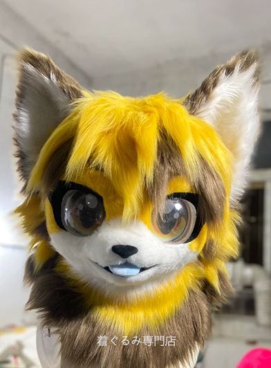 犬　猫　着ぐるみ ヘッド全頭　ヘッド ケモノ ファースーツ ぬいぐるみ コスプレ コスチューム Kurumi 一点物 C57