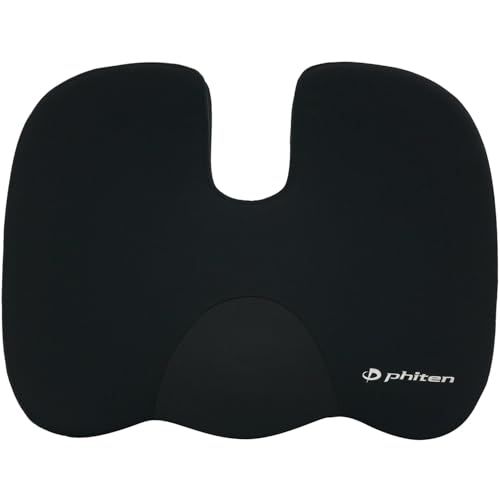 ボンフォーム(BONFORM) シートクッション ファイテンリュクス 立体ヒップ型 サイズ:450×350×65mm カラー:ブラック アクアチタン使用 低反発 疲労対策 5822-37BK送料無料 93e12b8d