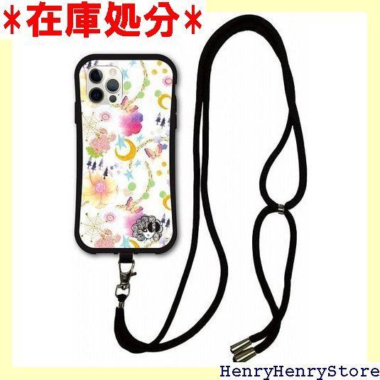 スマホショルダー付 iPhone16互換品 ケース i-coronケース スマホケース スカラー ScoLar デザイン アイフォン16互換品ケース 側面 保護 耐衝撃 スマホカバー 春らしい配色の花や鳥のメルヘン総柄 2460