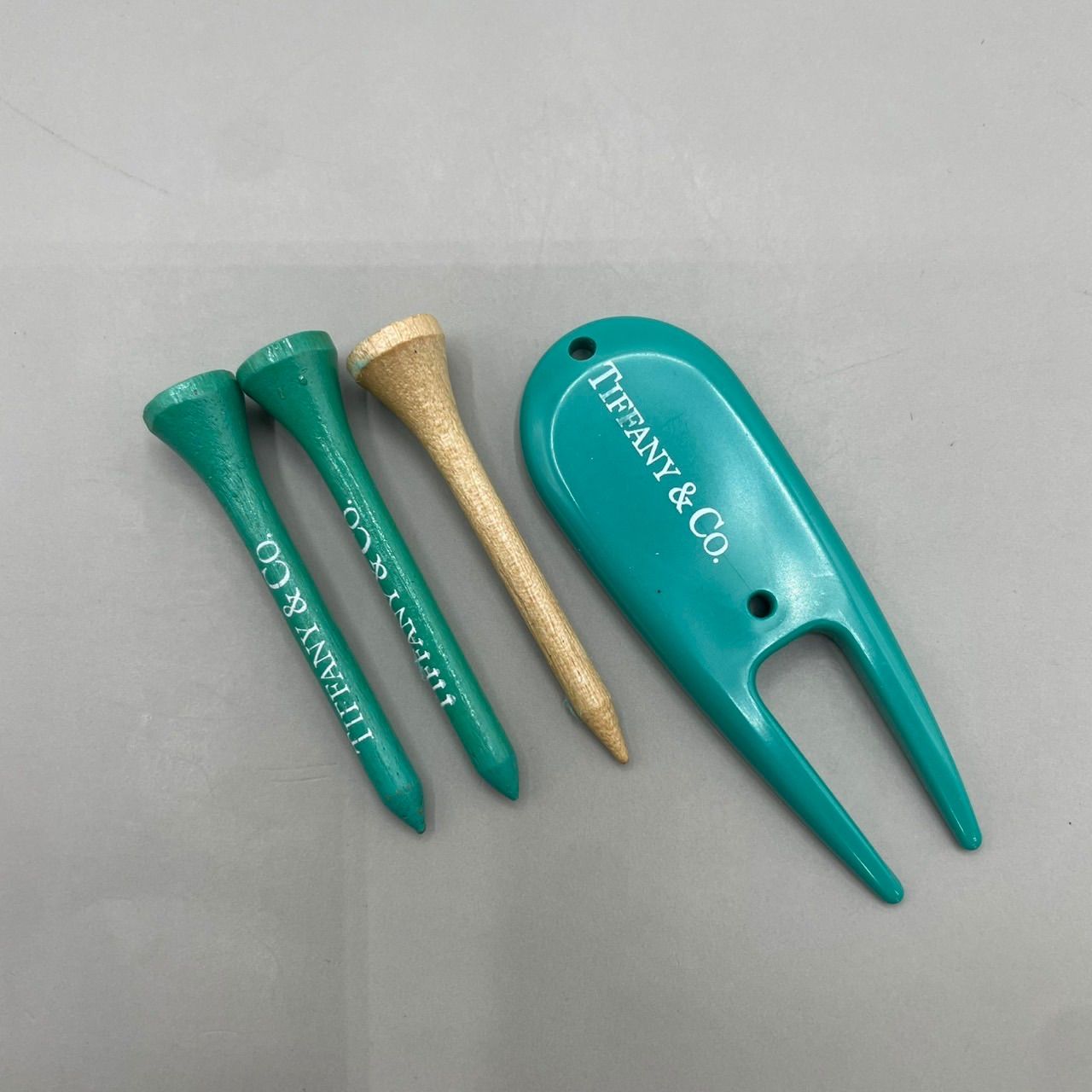美品 TIFFANY ティファニー ゴルフティー マーカー セット
