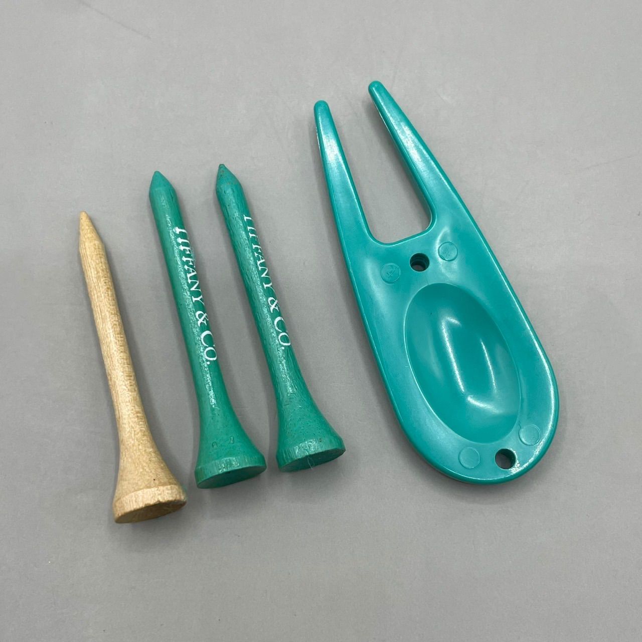 美品 TIFFANY ティファニー ゴルフティー マーカー セット
