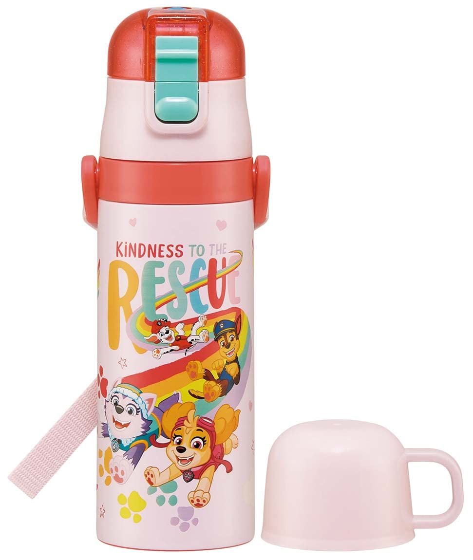 新品 スケーター(Skater) 子供用 ステンレス 水筒 2way 直飲み 470ml コップ飲み 430ml パウパトロール レスキュー 23 子供に優しい軽量タイプ 男の子 保温・保冷waterbottle スポーツボトル かわいい キッズ 子供 こども