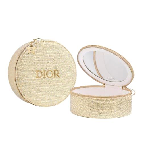 Dior ディオール オリジナル バニティ 2024 ホリデー ノベルティ 化粧ポーチ メイクボックス 袋 プレゼント ギフト ゴールドpms 4c3e49bd
