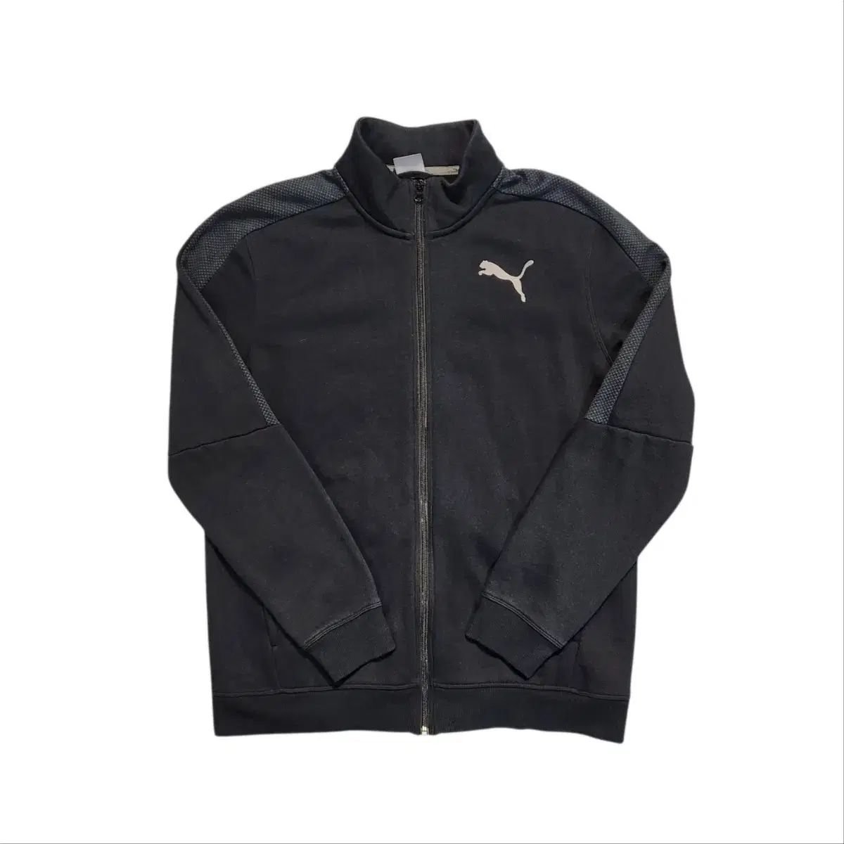 PUMA ブラック コットン トラック ジャージ