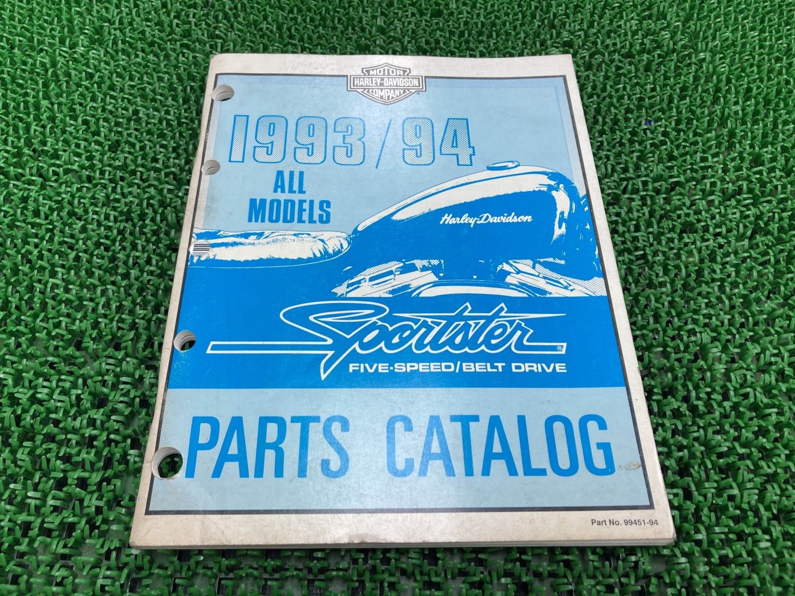 スポーツスター パーツリスト 英語版 ハーレー 正規 中古 5速 ベルトドライブ XL Dj