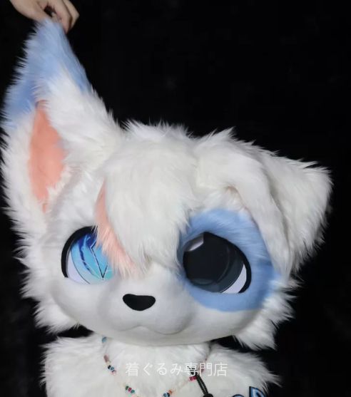 犬　猫　着ぐるみ ヘッド全頭　ヘッド ケモノ ファースーツ ぬいぐるみ コスプレ コスチューム Kurumi 一点物 C62
