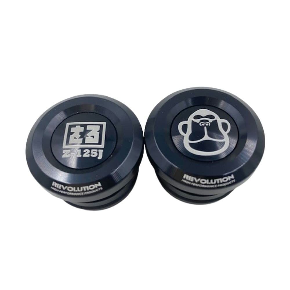 新品 Revolution ホンダモンキー125用フレームキャップフィラー Monkey 125 Frame Cap Filler (Black)