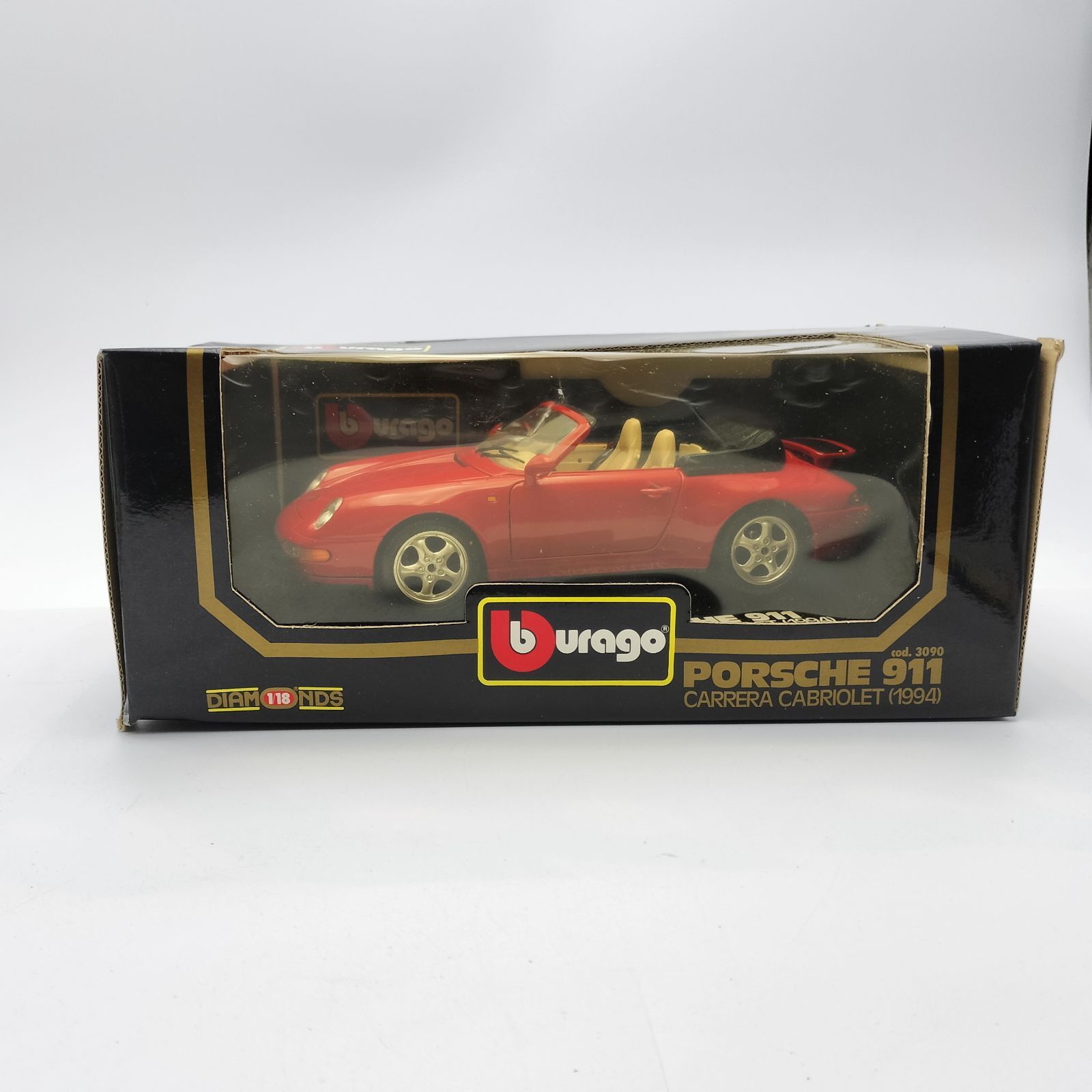 Bburago】ブラーゴ 1/18 ポルシェ 911 カレラ カブリオレ 1994 レッド