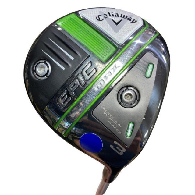 【中古】 キャロウェイ EPIC MAX 3W フェアウェイウッド FW 純正特注シャフト (フレックスS) メンズ 男性用 右利き 右用 Cランク ゴルフクラブ
