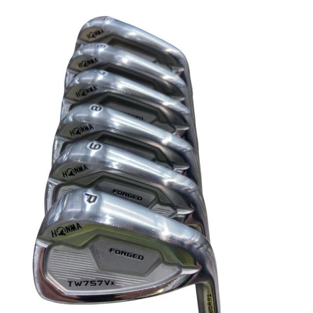 【中古】 本間ゴルフ TOUR WORLD TW757Vx 6S アイアンセット IR 純正特注シャフト (フレックスR) メンズ 男性用 右利き 右用 Cランク ゴルフクラブ