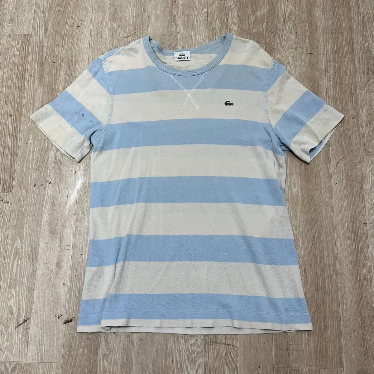 LACOSTE ロゴ ストライプ 半袖T 4