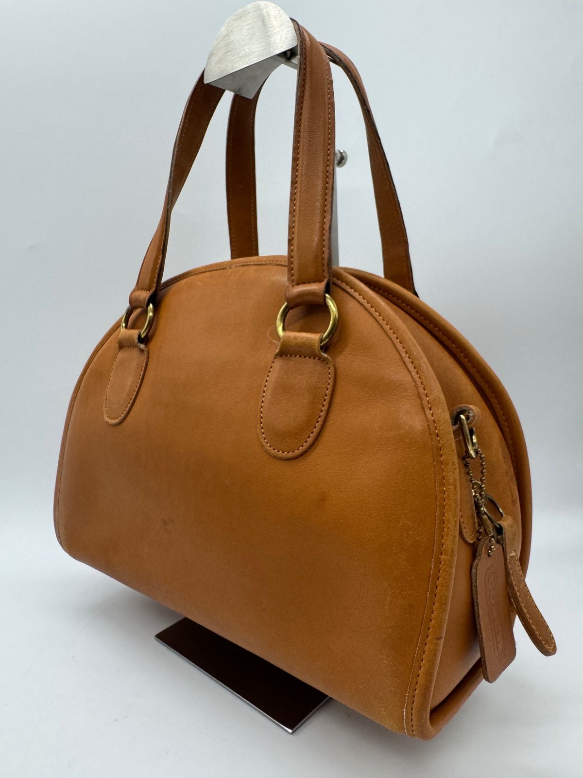 【良品】COACH コーチ グローブレザー USA製 オールドコーチ ハンドバッグ P1941