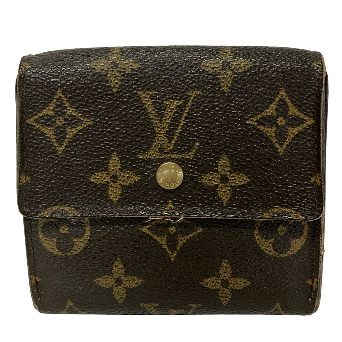 LOUIS VUITTON(ルイヴィトン) Wホック財布 モノグラム ポルト モネ・ビエ カルト クレディ M61652 レザー