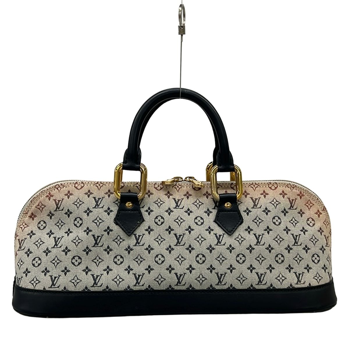 LOUIS VUITTON(ルイヴィトン) ハンドバッグ モノグラムミニ アルマロン M92205 ブルー コットン、レザー