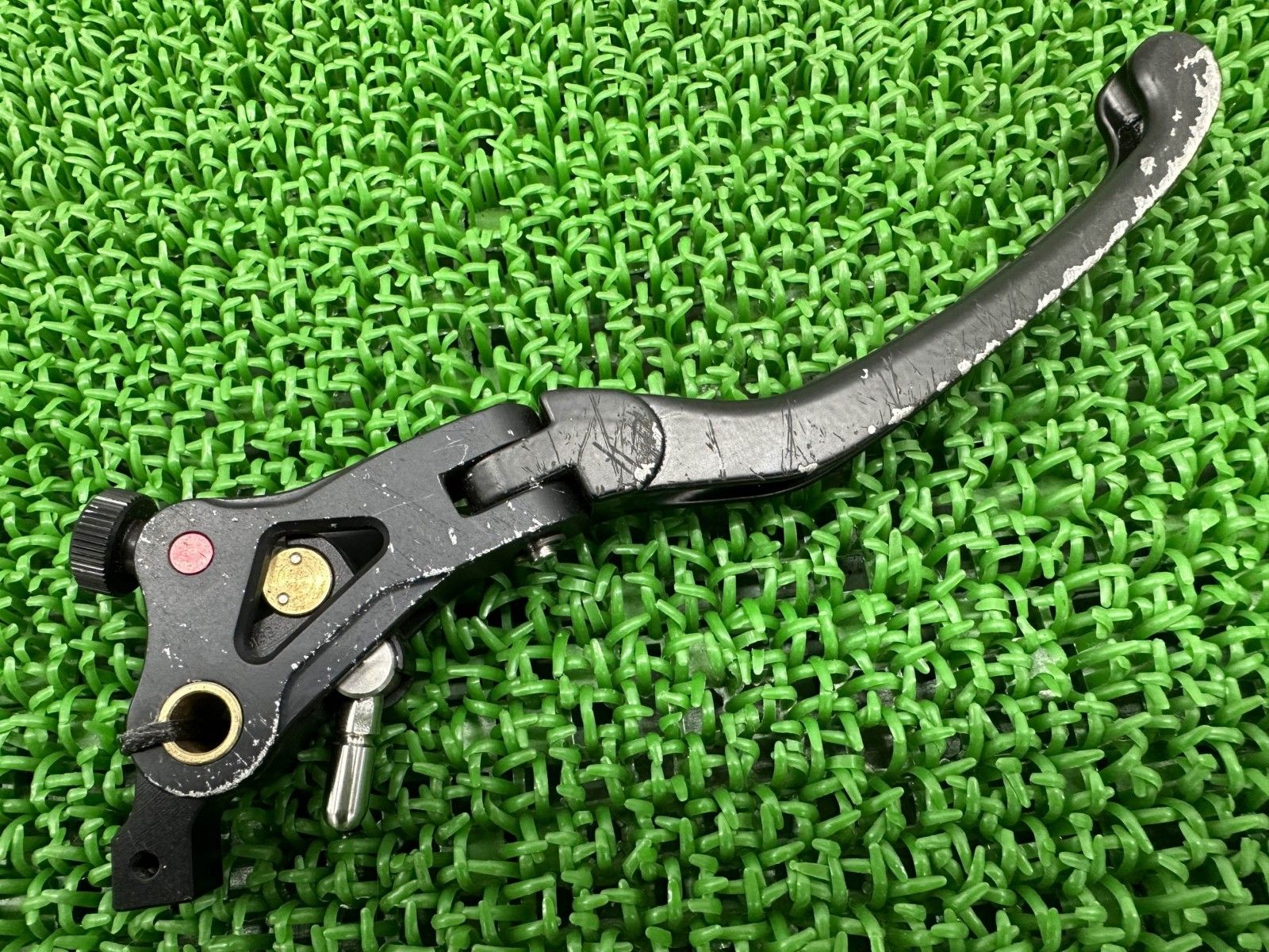 ライテック製ドゥカティ ブレーキレバー 黒 社外 中古 ALIEN ラバーグリップ付 hF