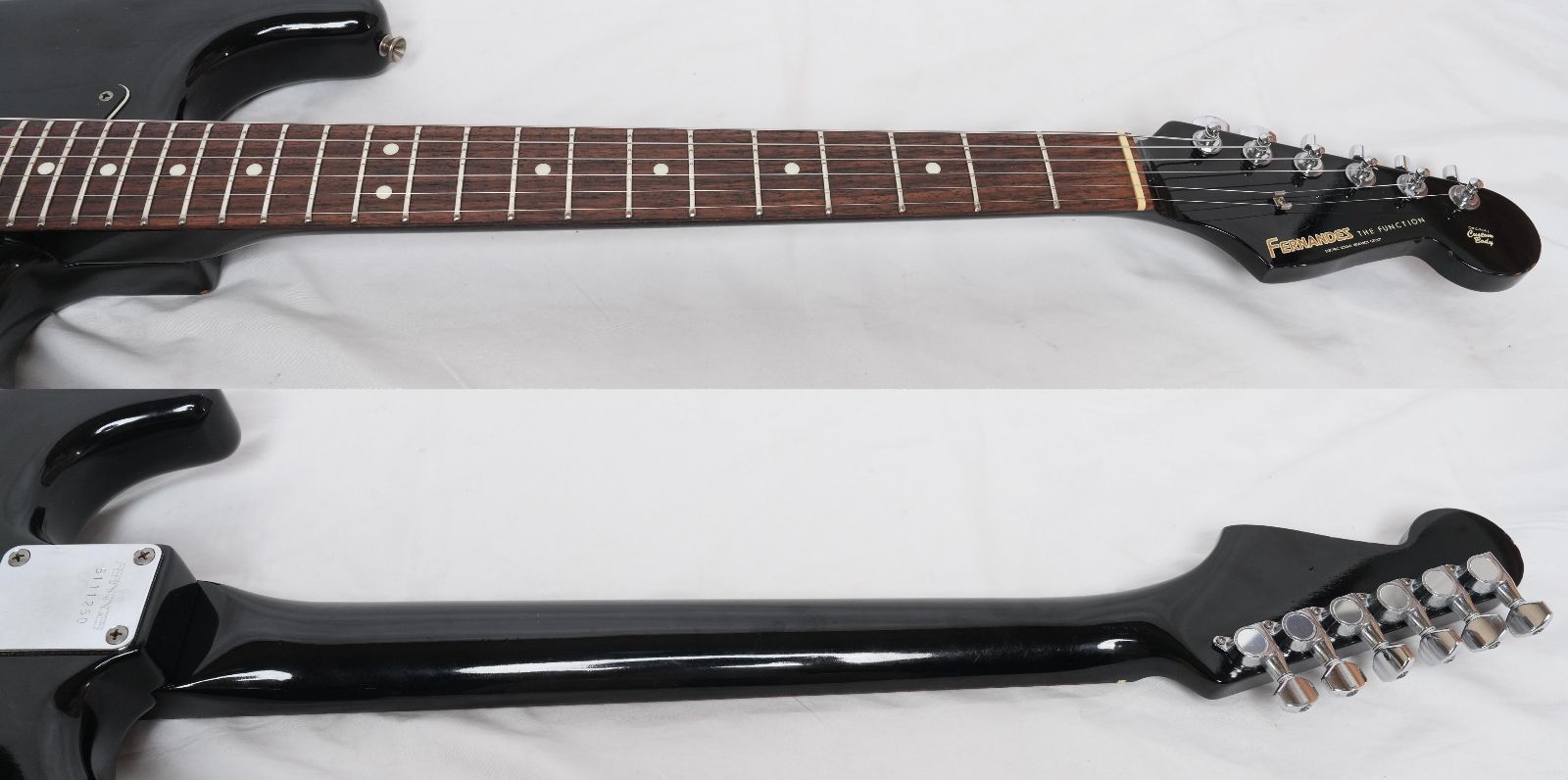 H*i様 日本製　フェルナンデス　昭和63年　ヴィンテージ　　hs h-40 ☆FERNANDES ST-40 ALL BLACK 2H Stratocaster BLACK MADE IN JAPAN 80