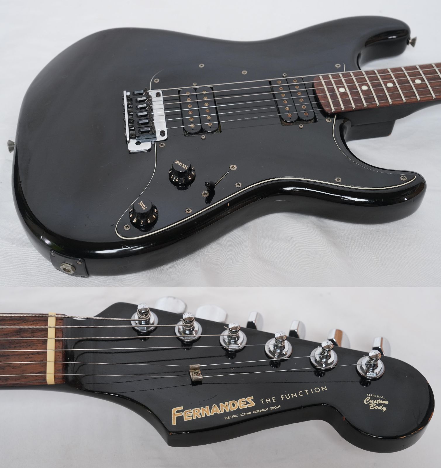 ☆FERNANDES ST-40 ALL BLACK 2H Stratocaster BLACK MADE IN JAPAN 80