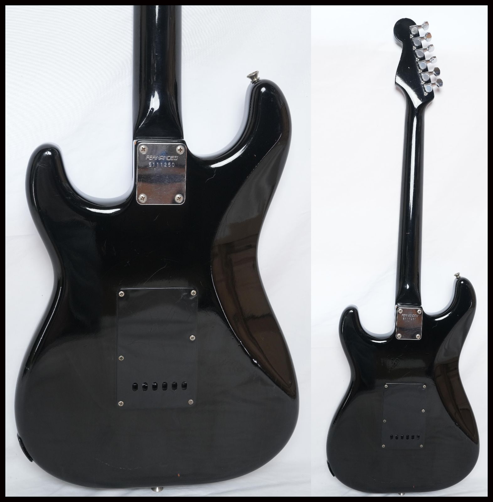 ☆FERNANDES ST-40 ALL BLACK 2H Stratocaster BLACK MADE IN JAPAN 80