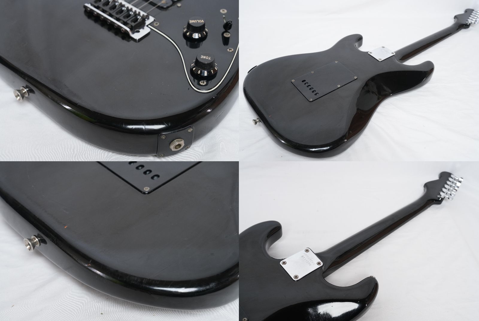 ☆FERNANDES ST-40 ALL BLACK 2H Stratocaster BLACK MADE IN JAPAN 80