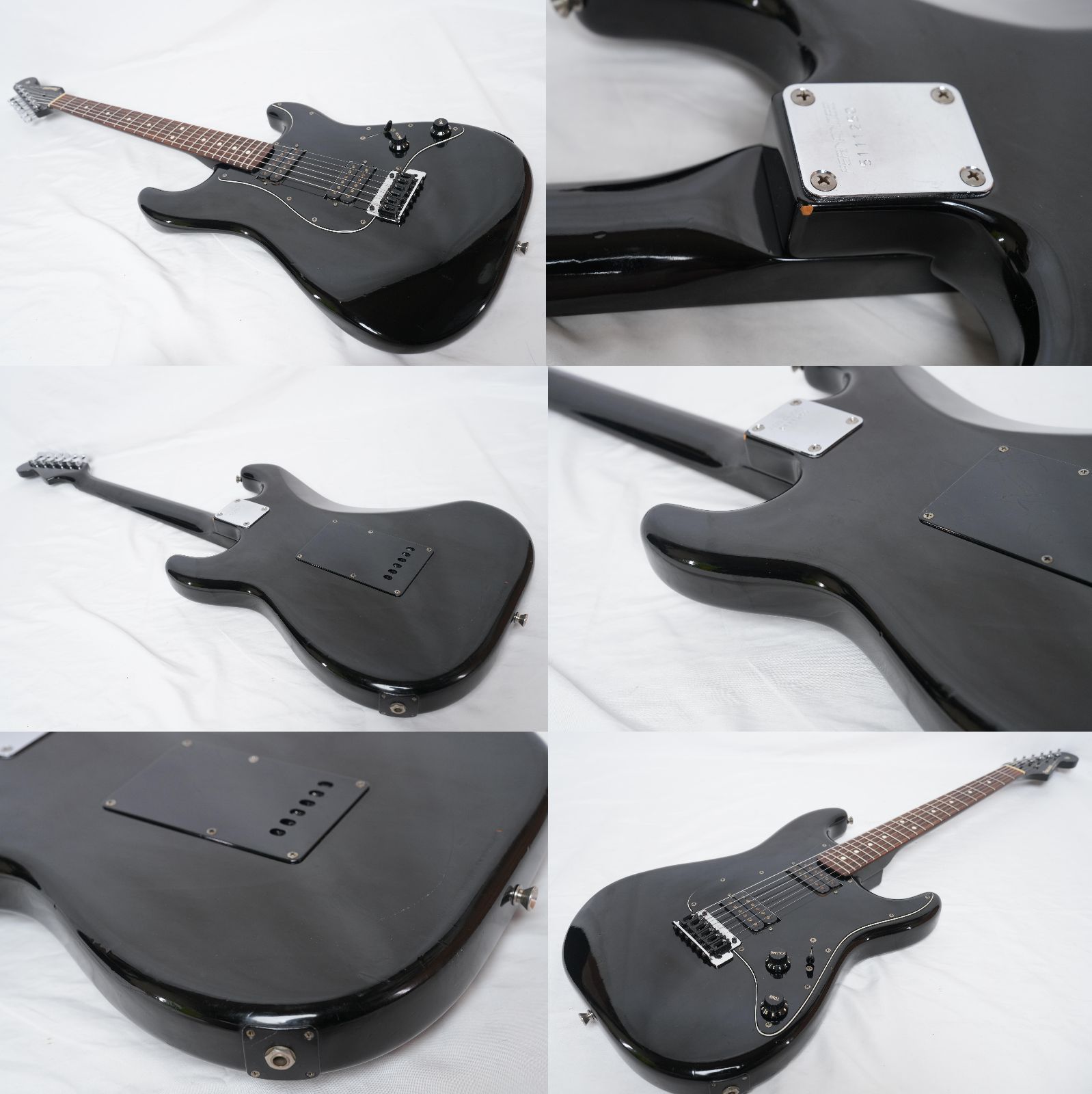 ☆FERNANDES ST-40 ALL BLACK 2H Stratocaster BLACK MADE IN JAPAN 80
