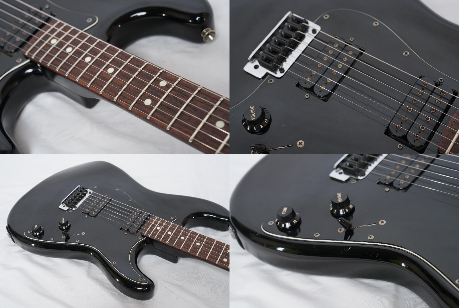 ☆FERNANDES ST-40 ALL BLACK 2H Stratocaster BLACK MADE IN JAPAN 80