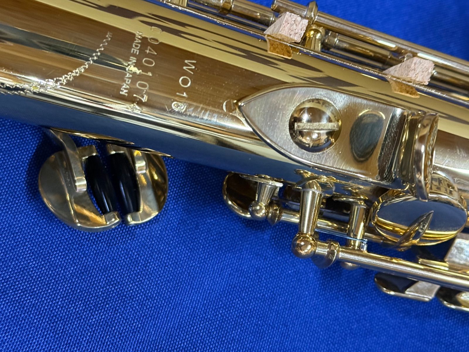 ソプラノサックス　ヤナギサワ　S-WO10 極上美品　YANAGISAWA 新宿ヤナギサワクロッシュで2026年5月に調整　好条件な逸品