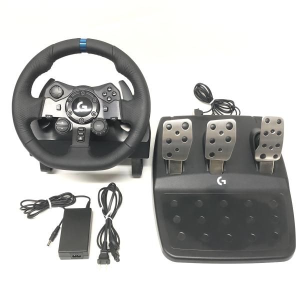 【中古】ｹﾞｰﾑOP）Logicool G 　PlayStation4　PS4　PC　ステアリングコントローラー G923 レーシングゲームハンドル[10][240010520771]