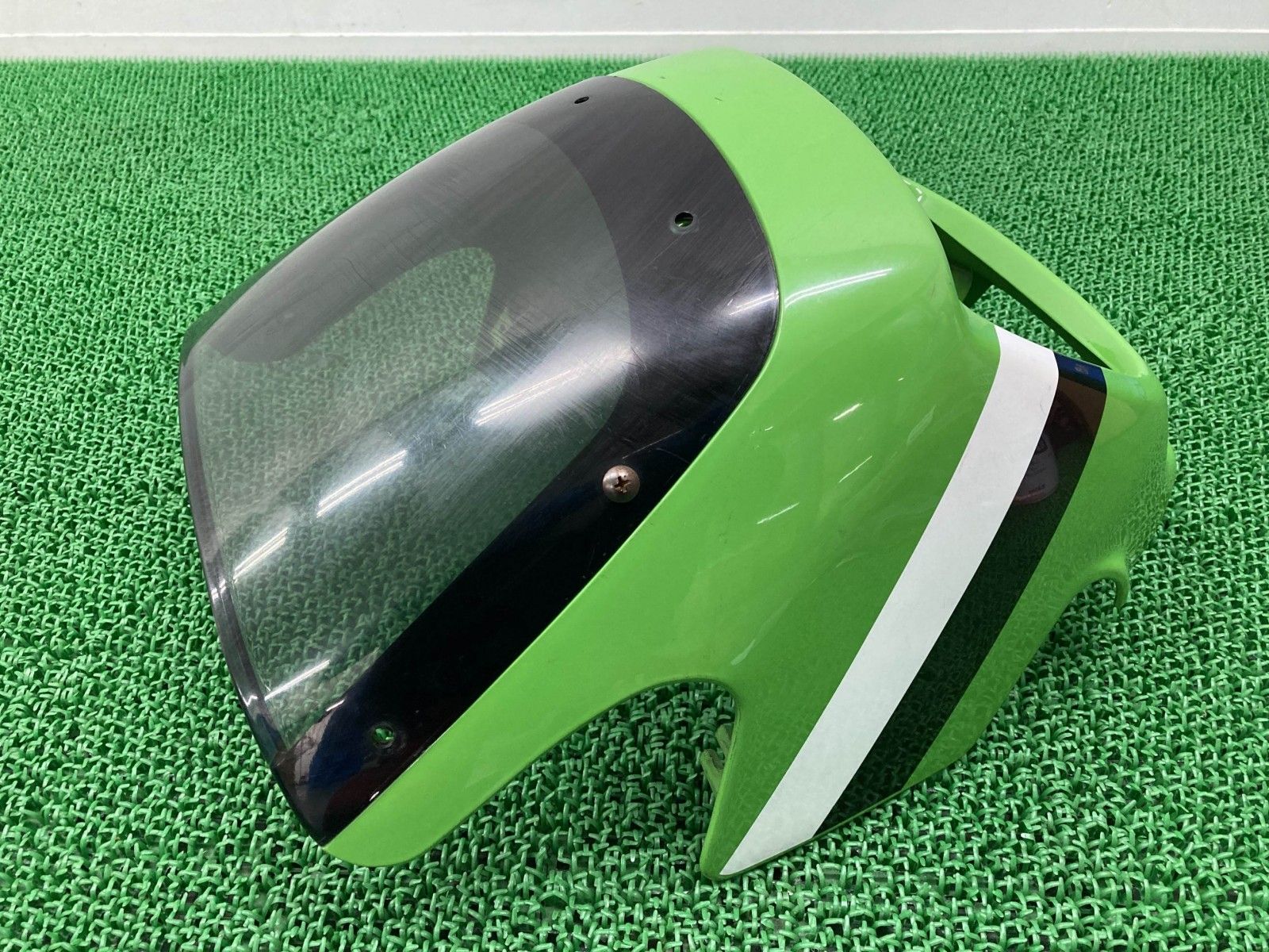 ぴよ太郎 ZRX アッパーカウル　純正　ファイナル ZRX400 ビキニカウル 緑 55028-1326 カワサキ 純正 中古 ZR400E