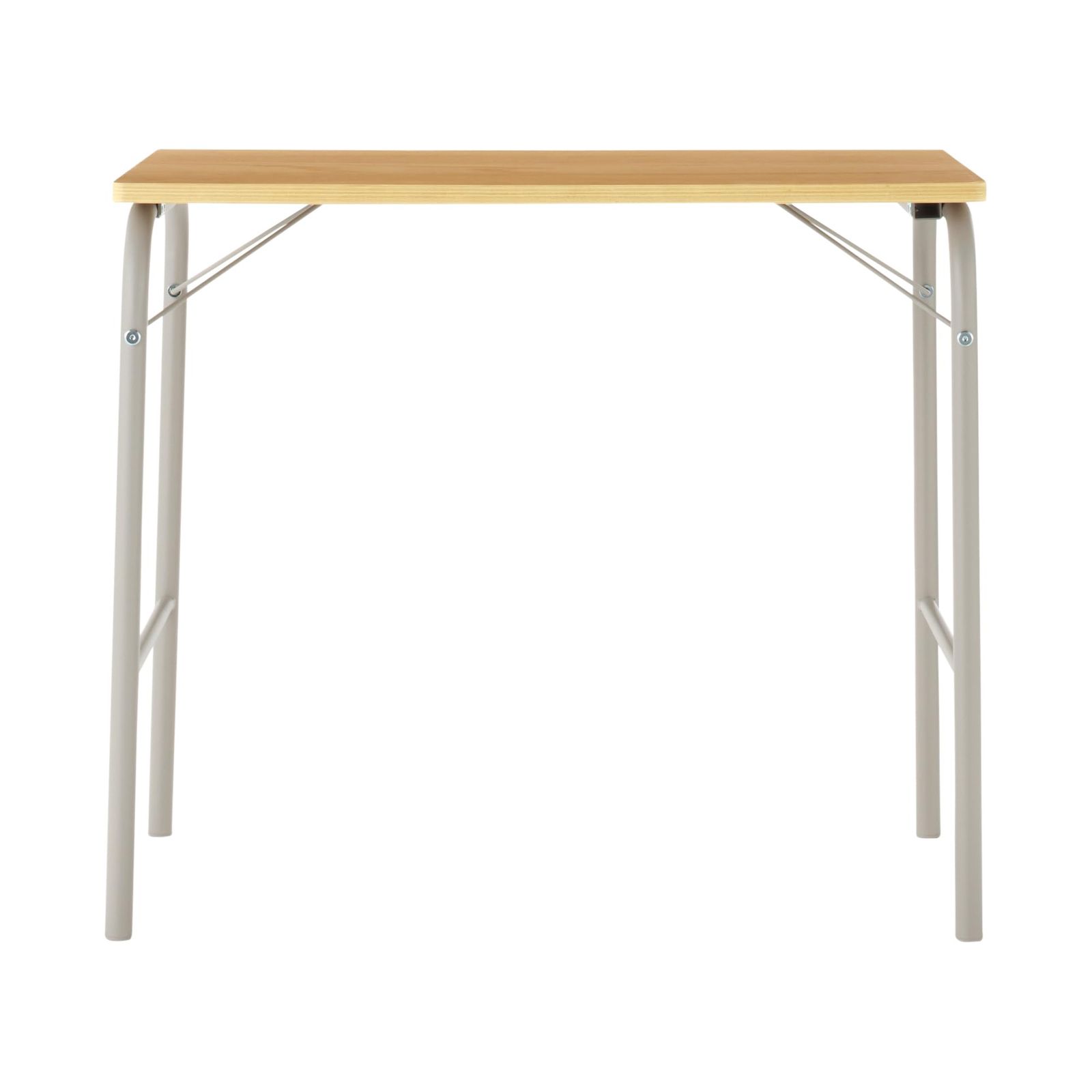 無印良品 スチールパイプテーブル ウォームグレー 約幅80×奥行50×高70cm 83497675ｍａ f6640d4d