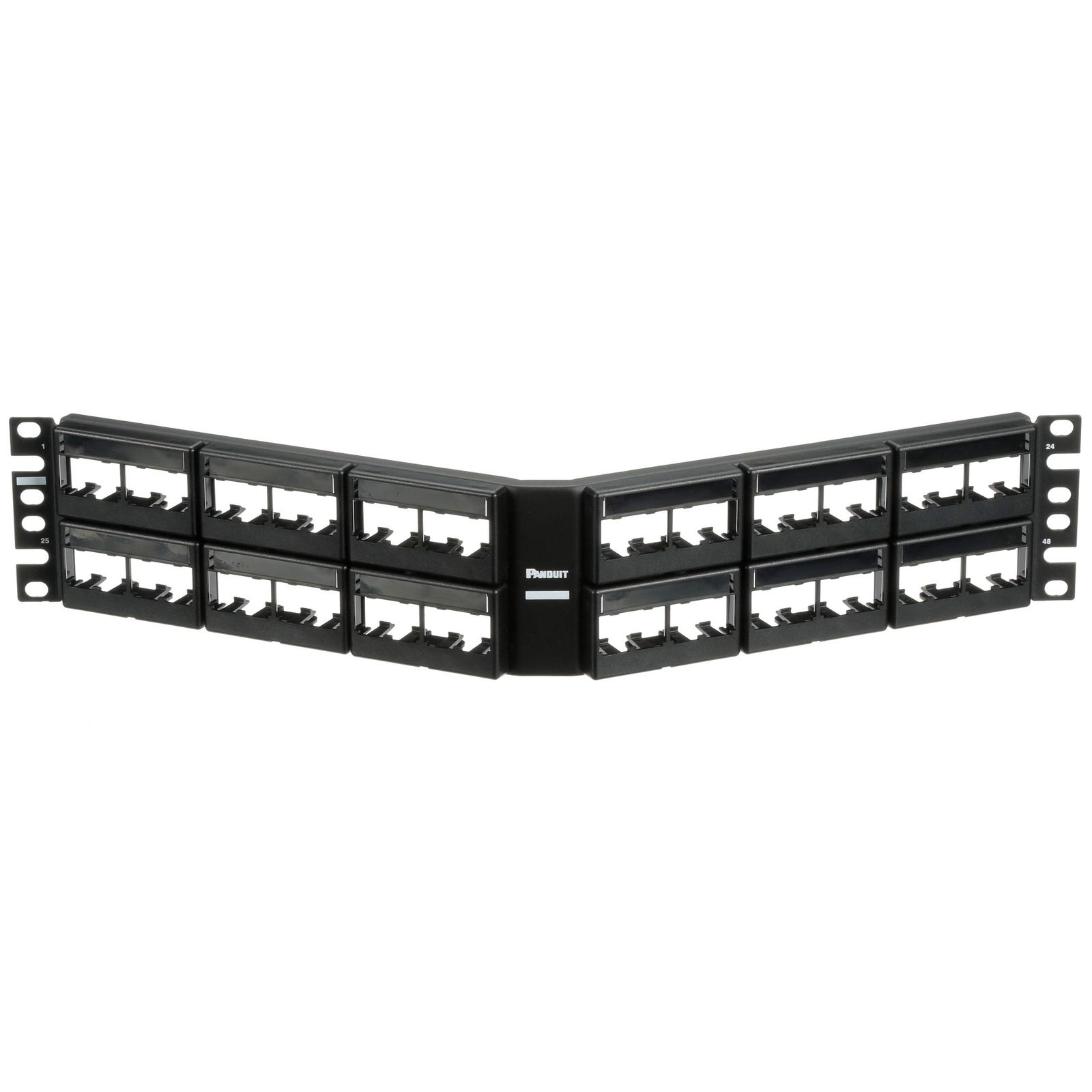 新品 パンドウイット モジュラｰパッチパネル枠 アングル型 48ポｰト CPPLA48WBLY CPPLA48WBLY