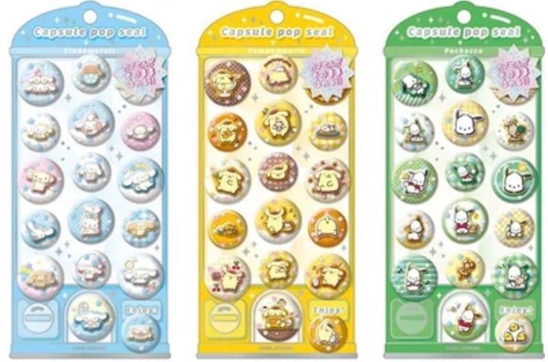 サンリオ カプセルポップシール8種 - メルカリ