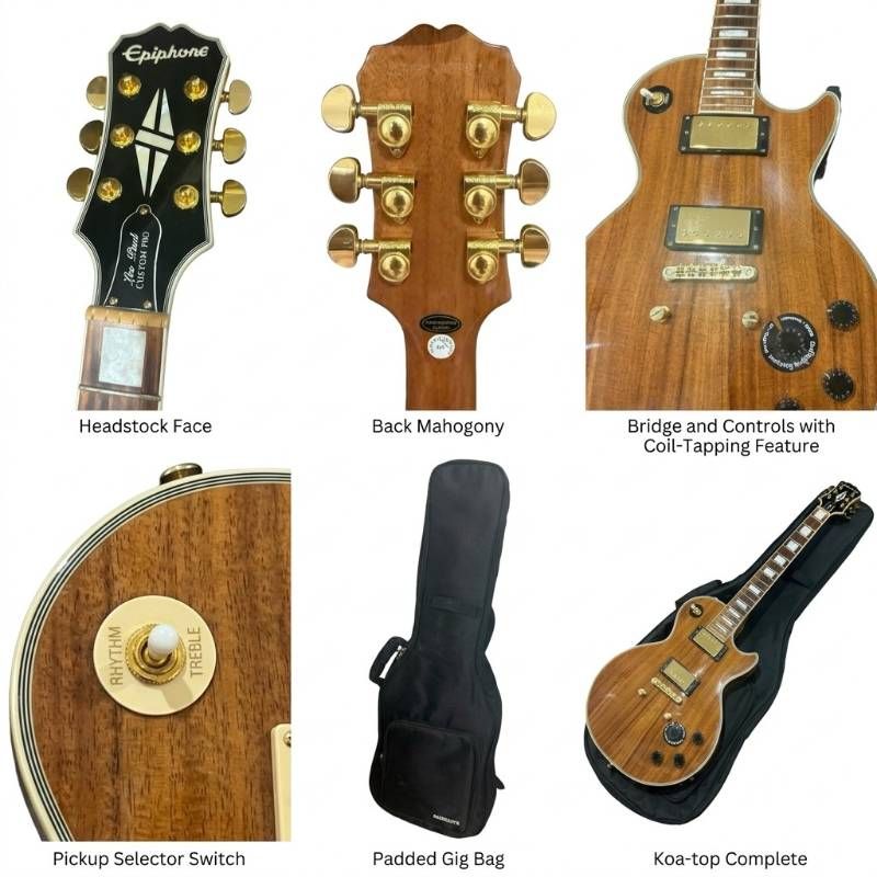 Epiphone Les Paul Custom PRO KOA エピフォン レスポール カスタム プロ コア エレキギター ソフトケース付