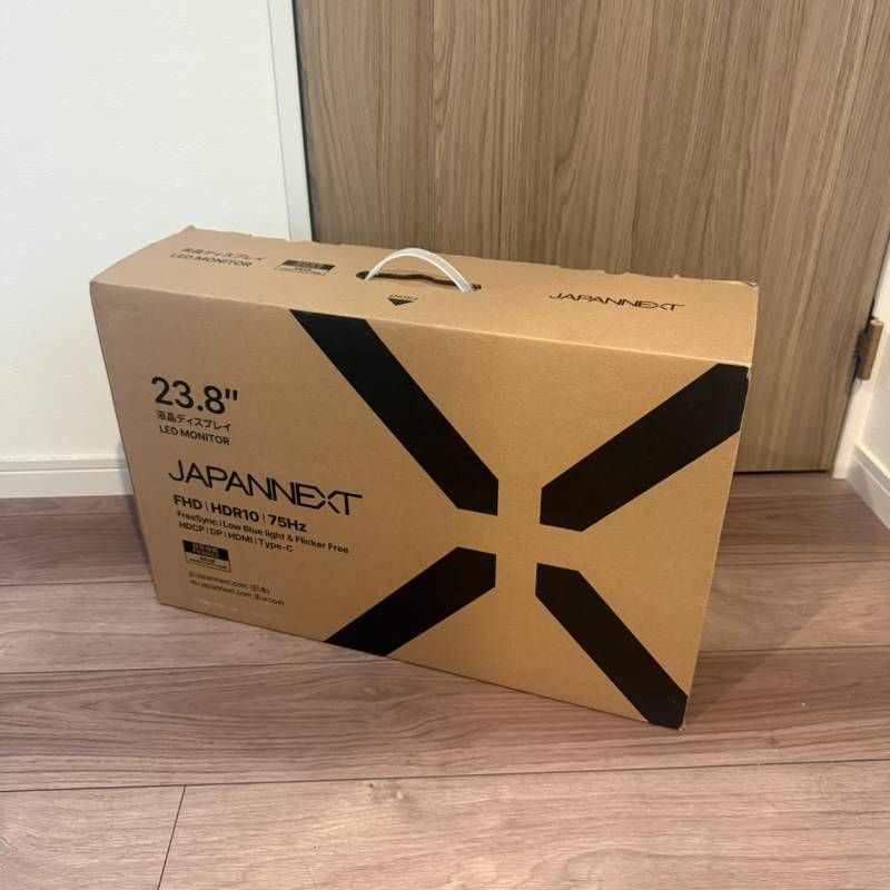JAPANNEXT 23.8インチ 液晶モニター FHD 75Hz Type-C対応 JN-IPS2381FHDR-C65W-HSP-W