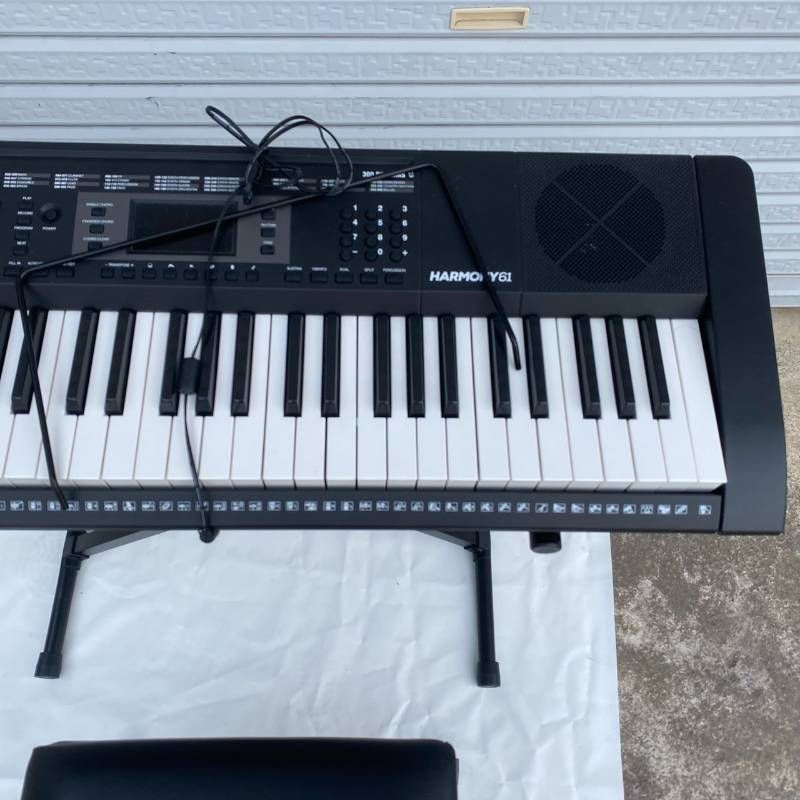 Alesis Harmony61 MKII キーボード 61鍵 スタンド 椅子付 Alesis Harmony 61 MKII 電子キーボード 61鍵盤 スタンド・椅子付き
