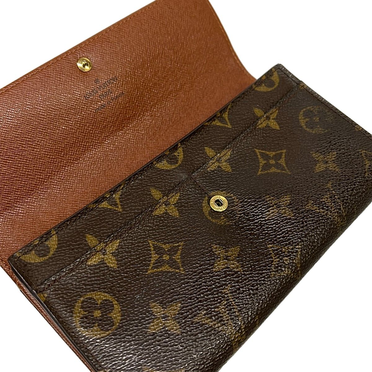 ヴィトン モノグラム ポルトモネ クレディ 長財布 カード 2 枚 M61725 LOUIS VUITTON(ルイヴィトン) 長財布 モノグラム ポシェット・ポルト