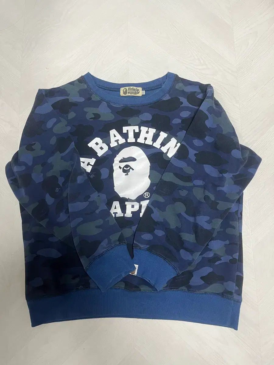 A BATHING APE アベイシングエイプ ネイビー スウェット (2XL 実寸L)