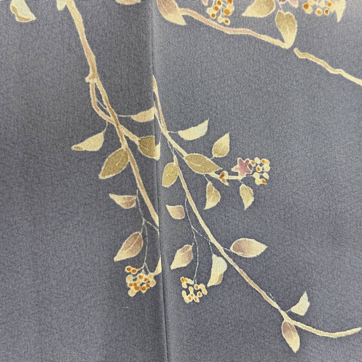 訪問着 身丈153cm 裄丈63.5cm S 袷 落款あり 菊 枝梅 ぼかし