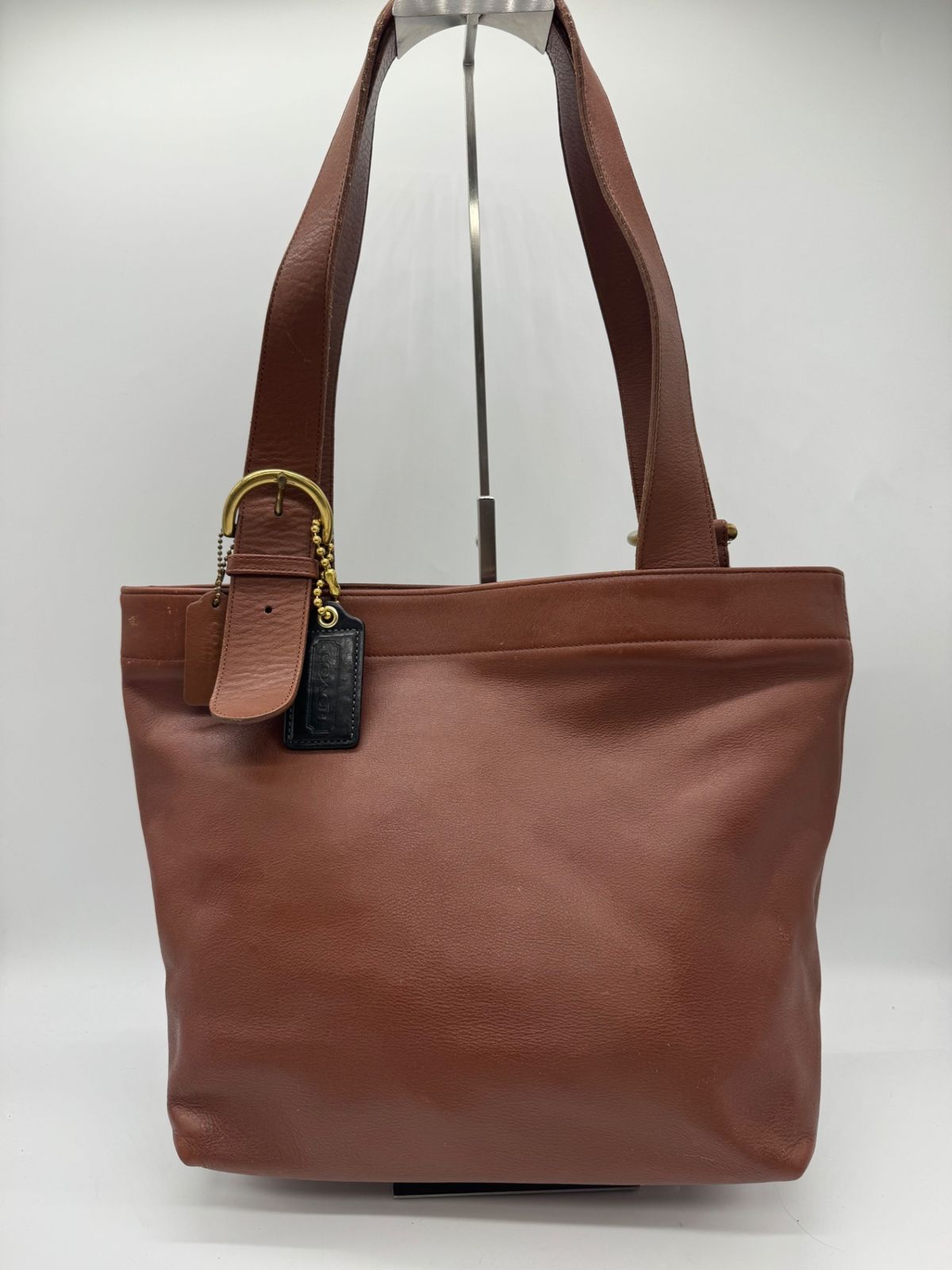 【良品】COACH コーチ グローブレザー USA製 オールドコーチ ショルダー トートバッグ P1057