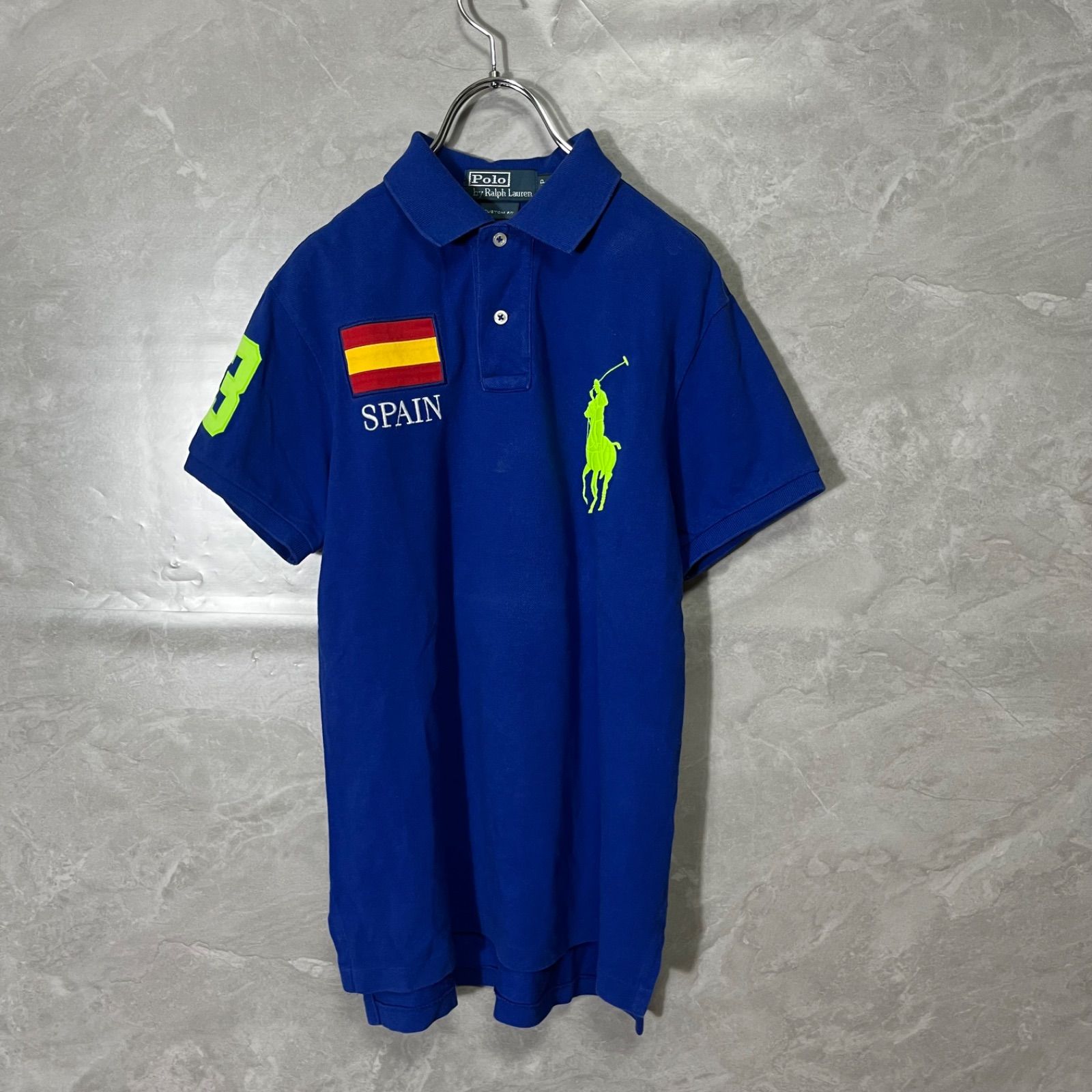ラルフローレン ポロ POLO BY RALPH LAUREN ビッグポニー ポロシャツ スペイン 青 SP