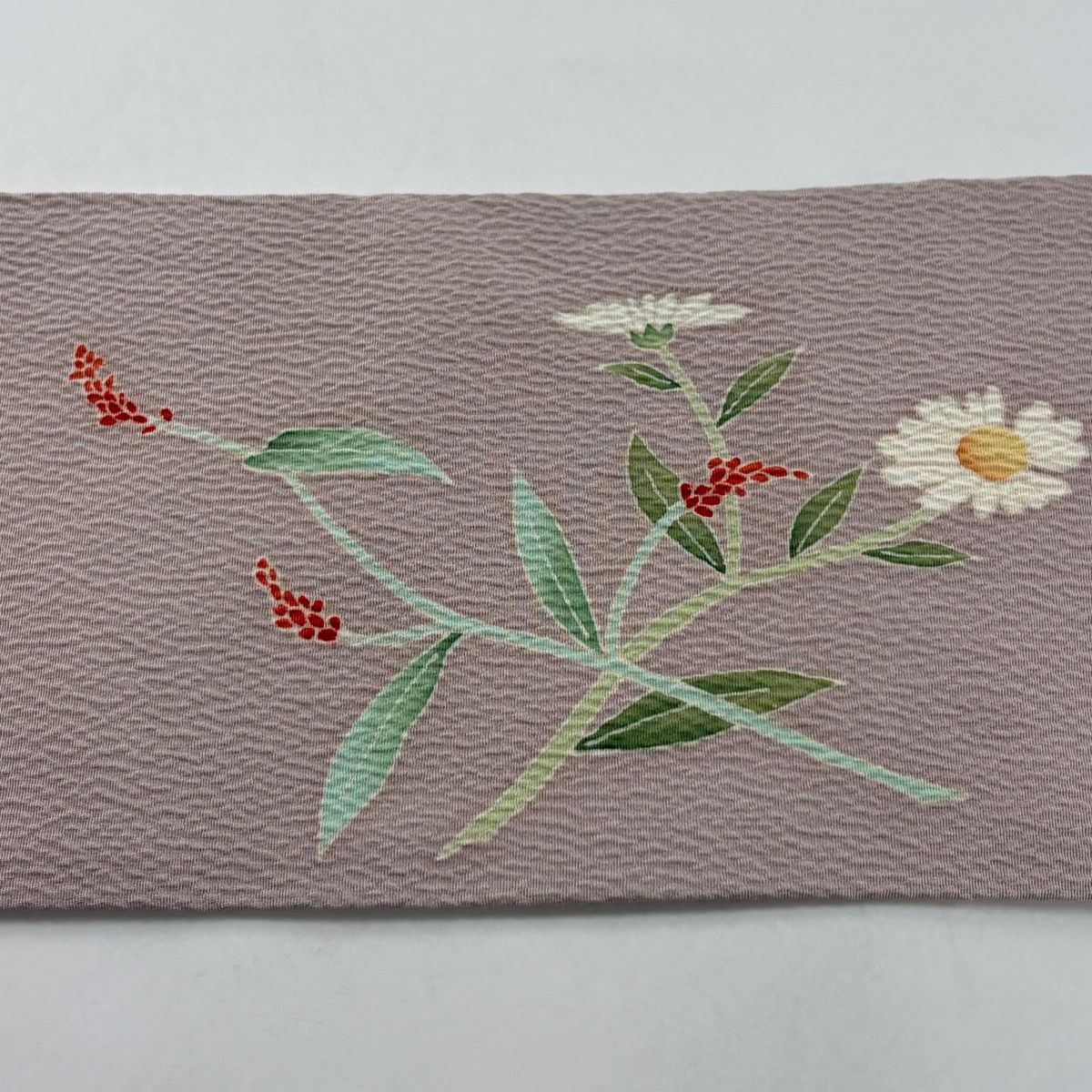 名古屋帯 秀品 落款 花籠 ピンクベージュ 正絹 【中古】 - メルカリ